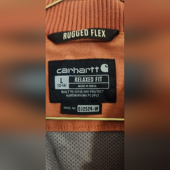 Carhartt Dusty Rose Duck Bomber Jacket, Women's Sz L - Picture 2 of 6